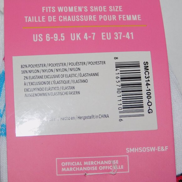 Set of 2 Pairs of SMURFS ( Smurfette ) Womens 6 - 9.5 ankle socks NEW - Picture 6 of 6